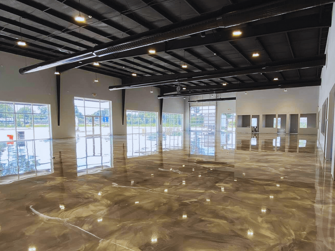 Epoxy showroom floor